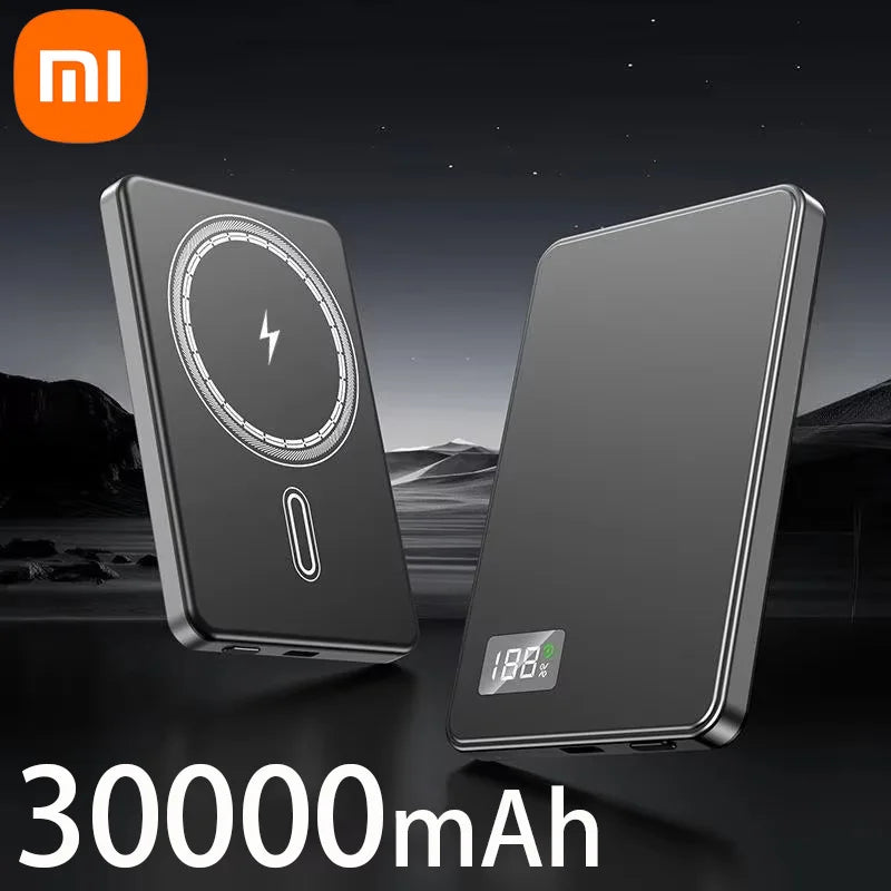 Xiaomi 50000mAh 3C Certification Thin Power Bank Ultra For MagSafe Magnetic Wireless Fast Charging Portable Battery Display