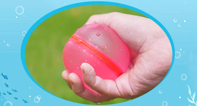 1-12 Pack Reusable Water Balls, Self-Seal Fast Inflating Silicone Water Balls, Summer Pool Beach Outdoor Activity Water Toys