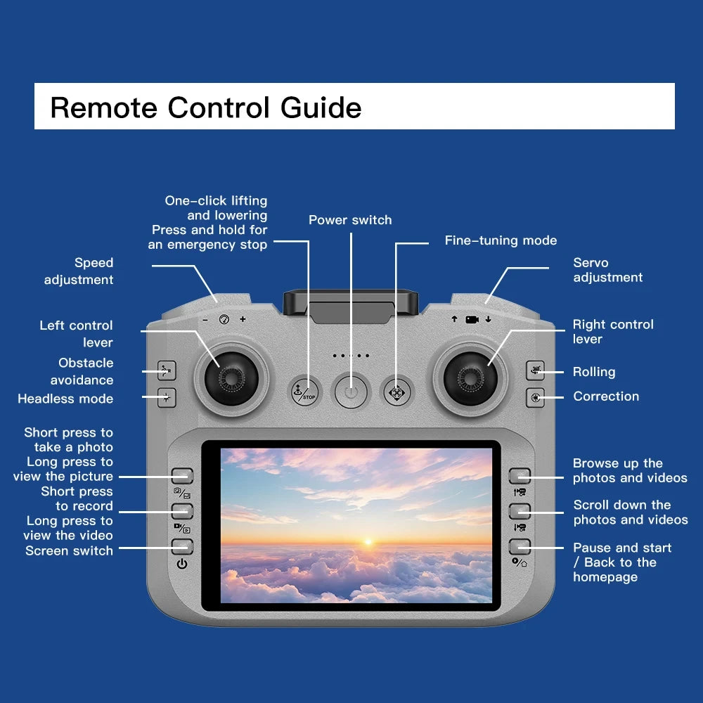 Xiaomi GT3 MAX Drone 5G 8K GPS Professional HD Aerial Photography Dynamic Light Remote Control Aircraft Optical Flow Quadcopter