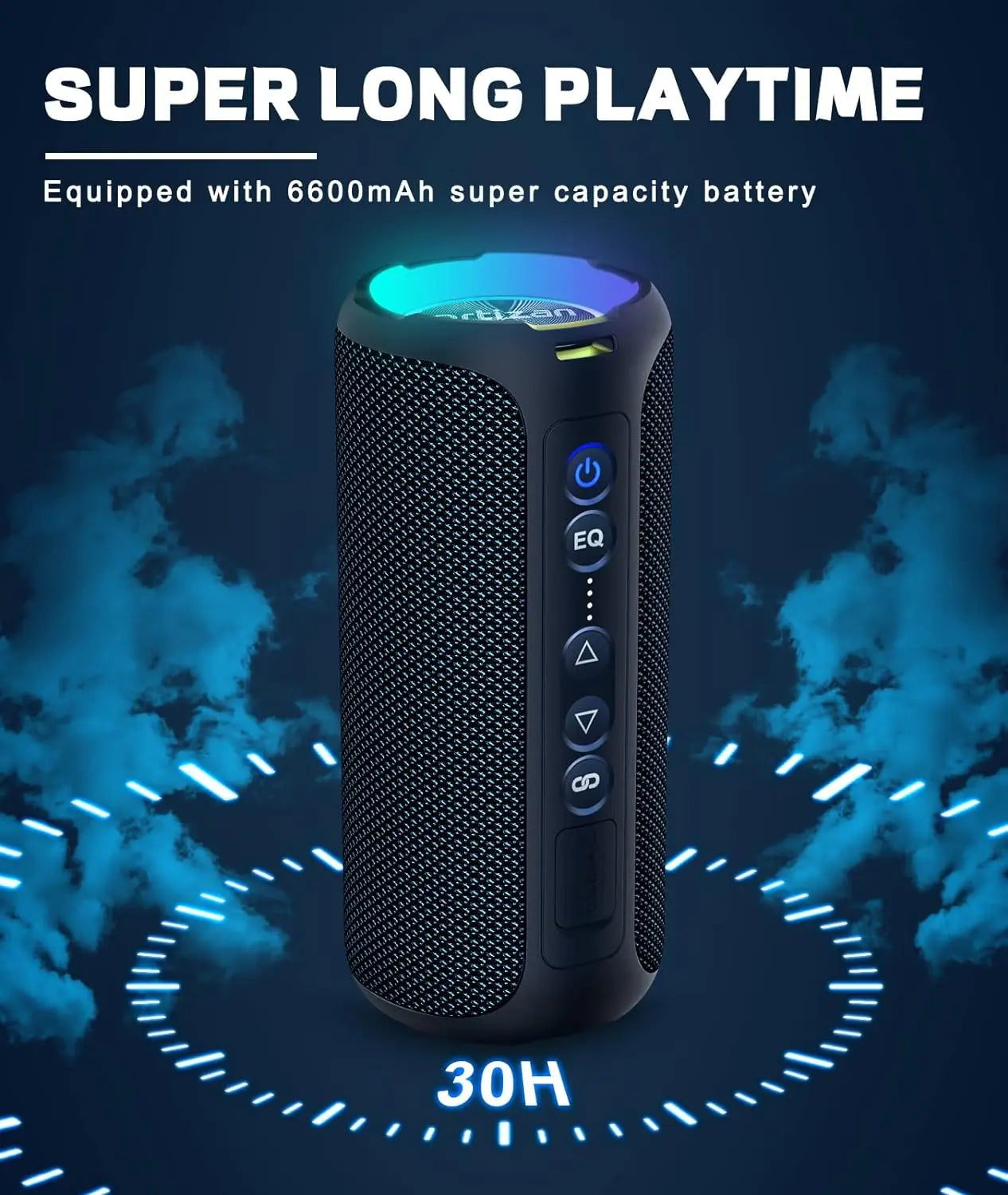 X8 Pro Bluetooth Speaker- 40W Stereo Sound And 30H Playtime.