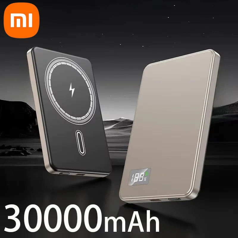 Xiaomi 50000mAh 3C Certification Thin Power Bank Ultra For MagSafe Magnetic Wireless Fast Charging Portable Battery Display