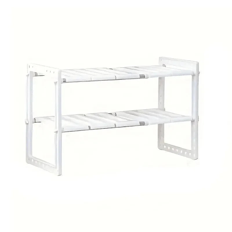 Cabinet Organizer Shelves - Stackable Kitchen Shelves