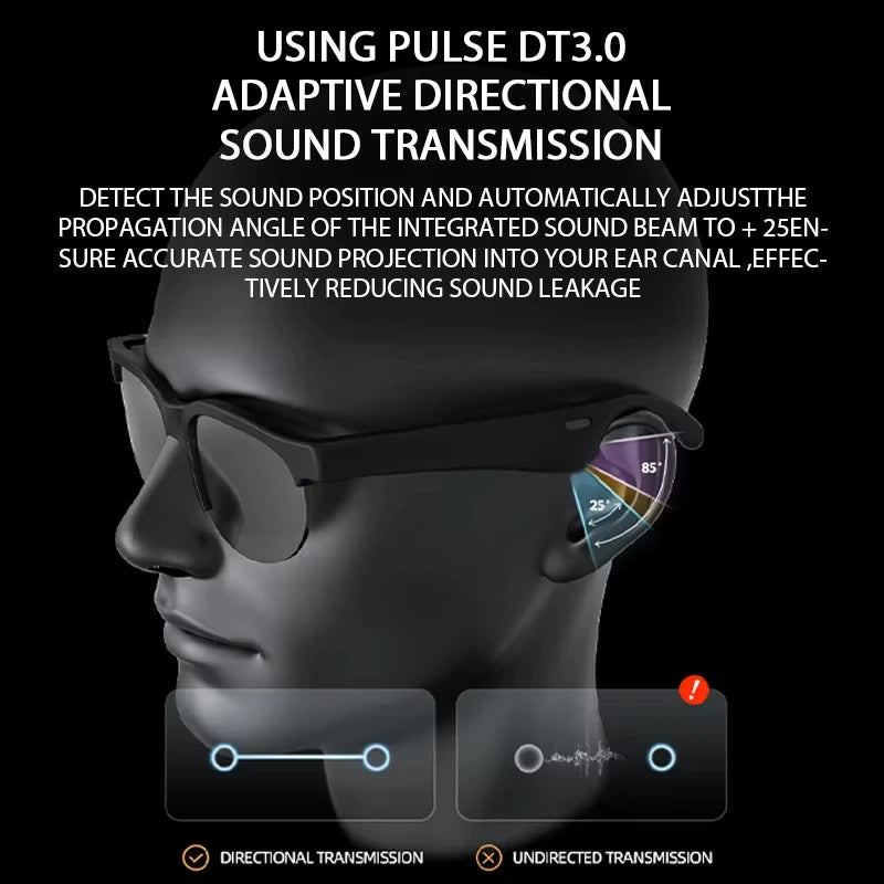 Original Bluetooth Sports Driving Sunglasses with Wireless Headset and Ear Hook Earbuds