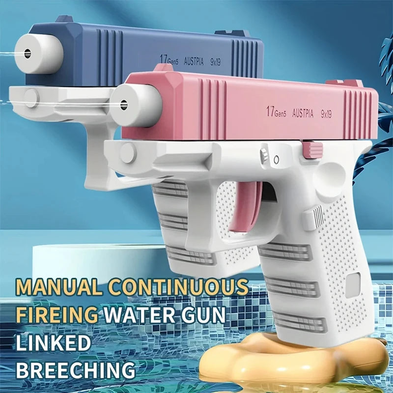 Hot selling mini handgun water gun, summer outdoor children's manual continuous firing toy water gun toy