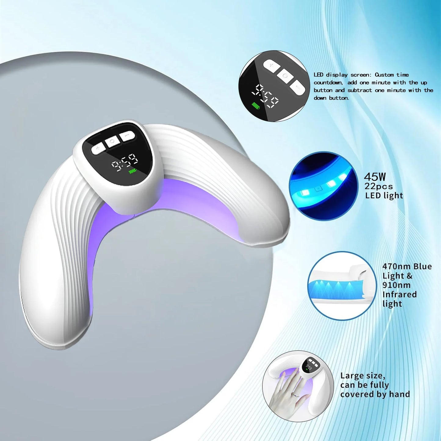 Nail Fungal Laser Treatment Device Repair Anti Infection Paronychia Onychomycosis Ingrown Toenail Foot Care