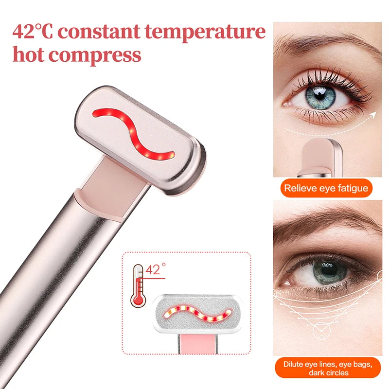 EMS Microcurrent Facial Wand - Red Light Skin Tightening.