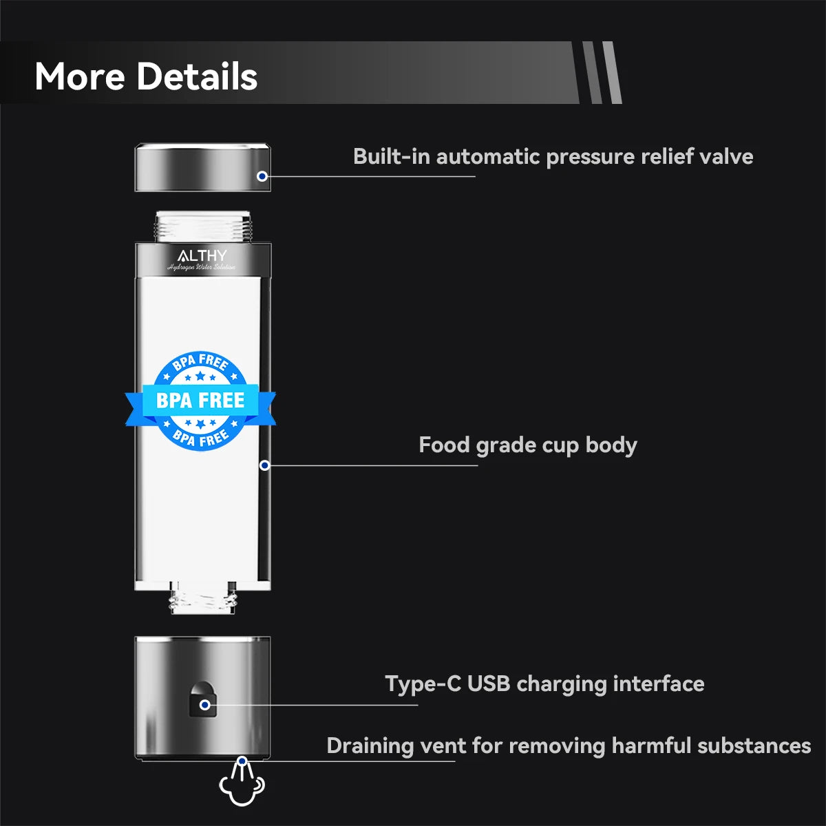 ALTHY Performance Hydrogen Water Generator