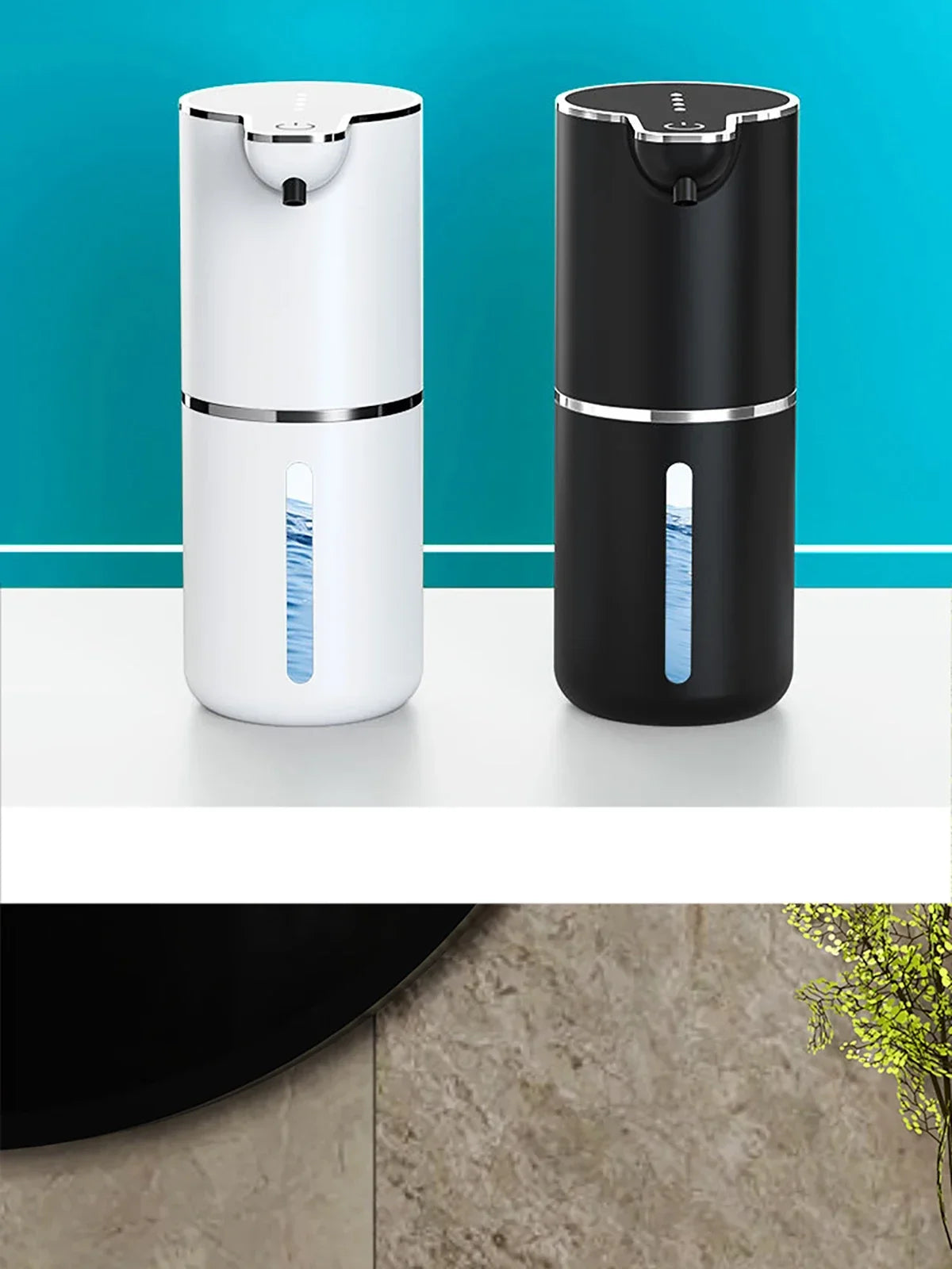 Automatic Soap Dispenser Touchless Foaming Soap Dispenser 380ml USB Rechargeable Electric 4 Level Adjustable Foam Soap Dispenser