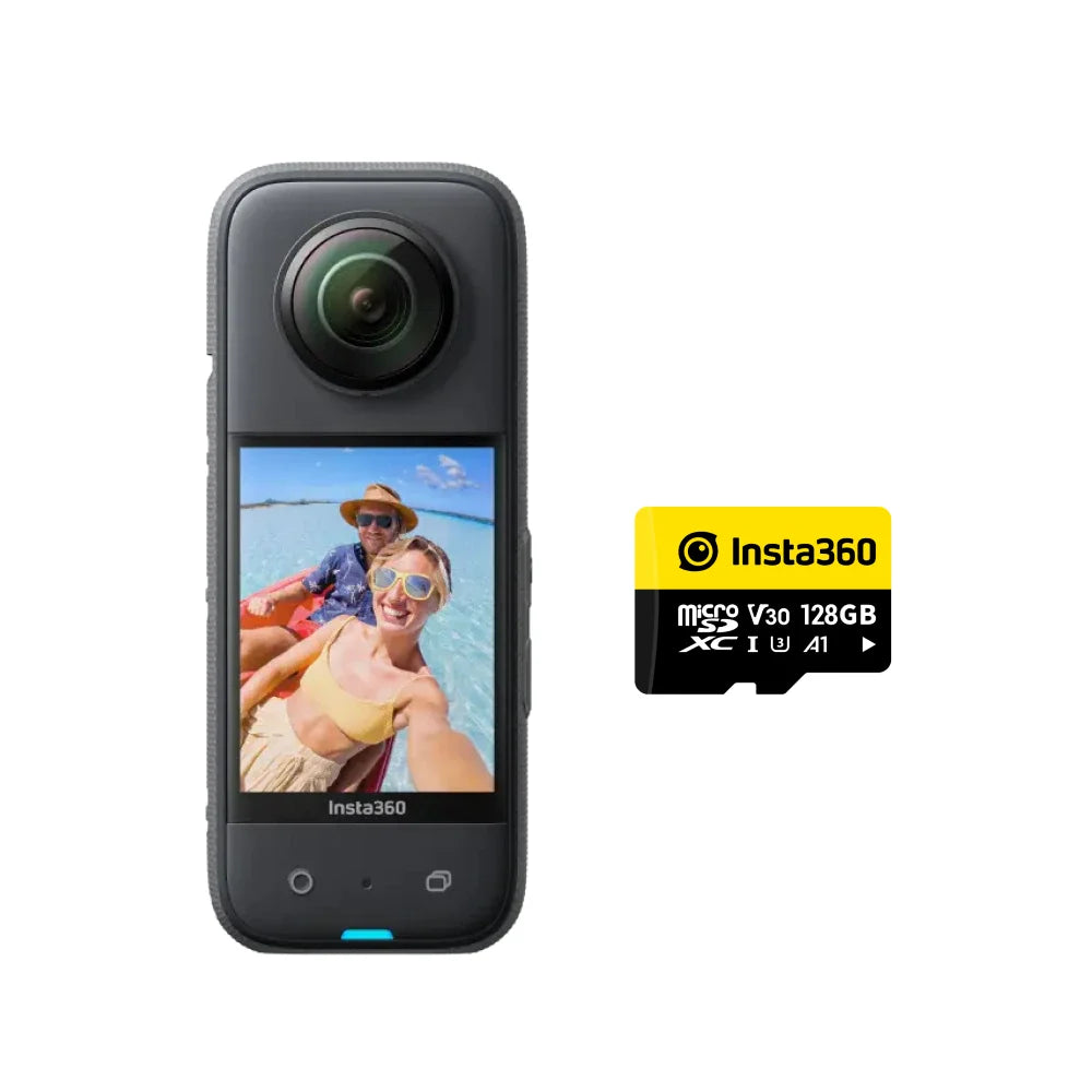 Original Insta360 X3 - Waterproof 360 Action Camera with 1/2" 48MP Sensors,5.7K 360 Active HDR Video,72MP Photo,4K Single-Lens