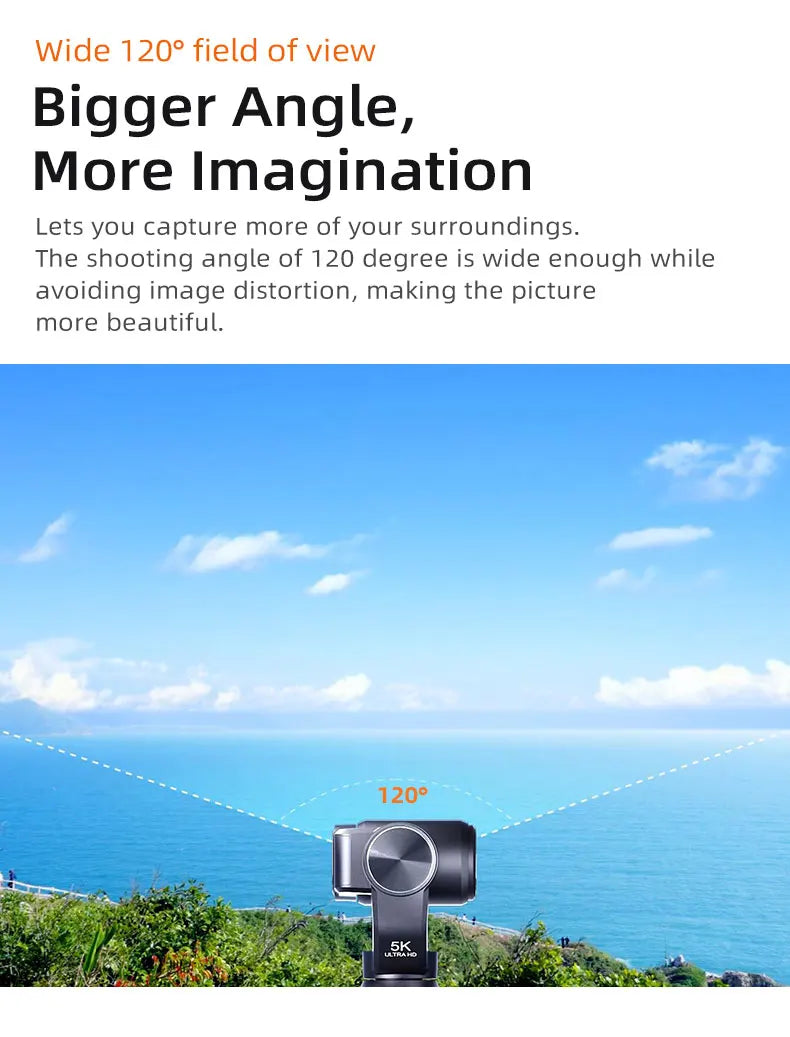 M5 Action Camera 4k Handheld Pocket Digital Camcorder