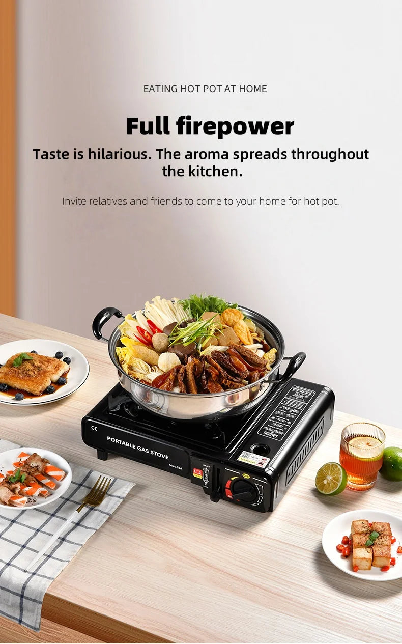 Dual-purpose portable outdoor cartridge stove, outdoor Cas stove, barbecue gas stove, gas stove for household use, gas stove