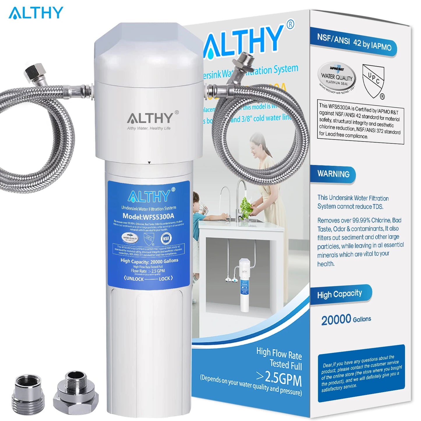 ALTHY Under Sink Drinking Water Filter Purifier