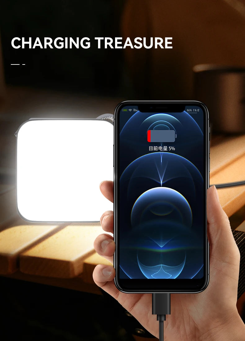 Camping Lights SMD Rechargeable Outdoor Hanging Lights Portable Fill Light Work Maintenance Lighting