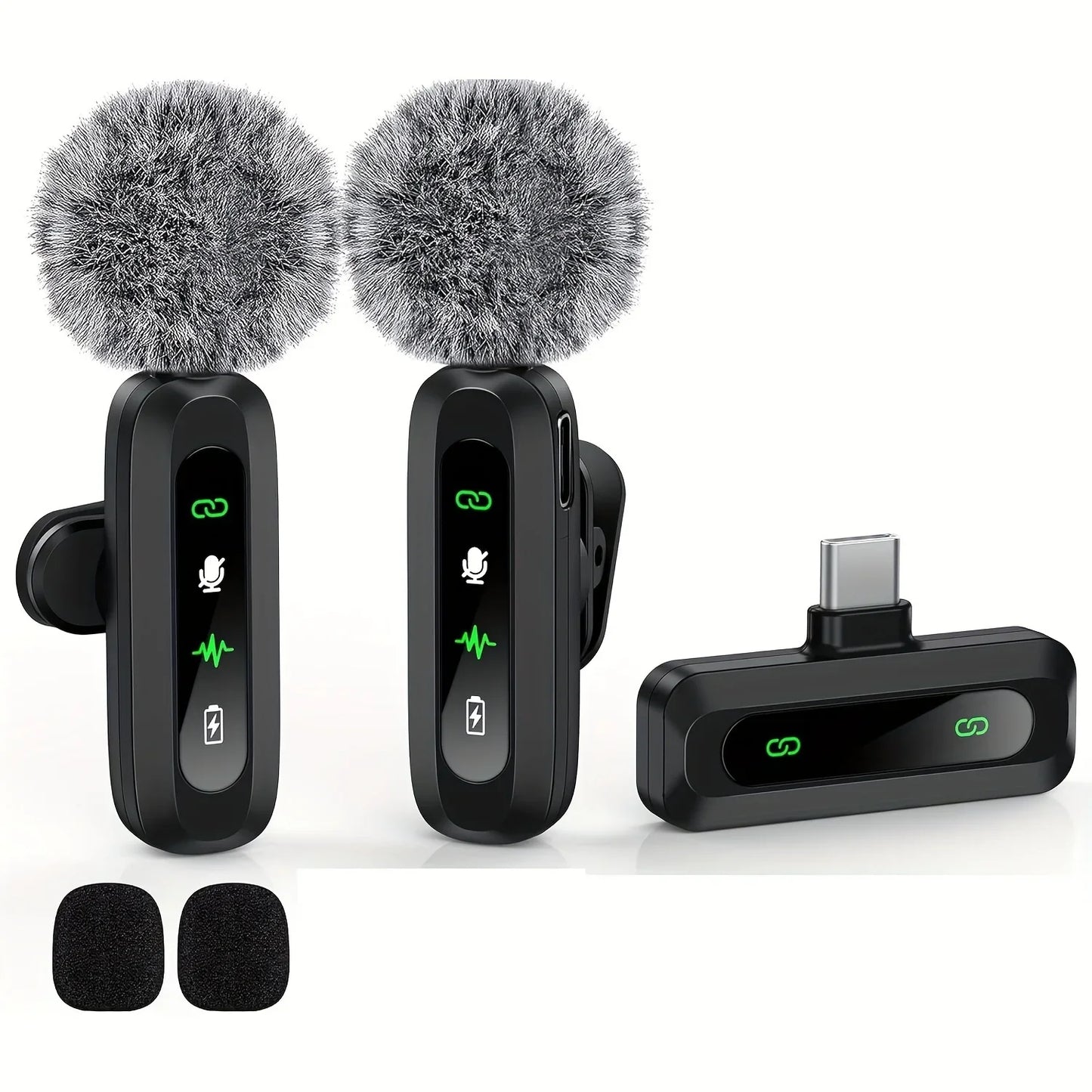 Wireless Lapel Microphone J3 - USB Type-C Noise Cancellation