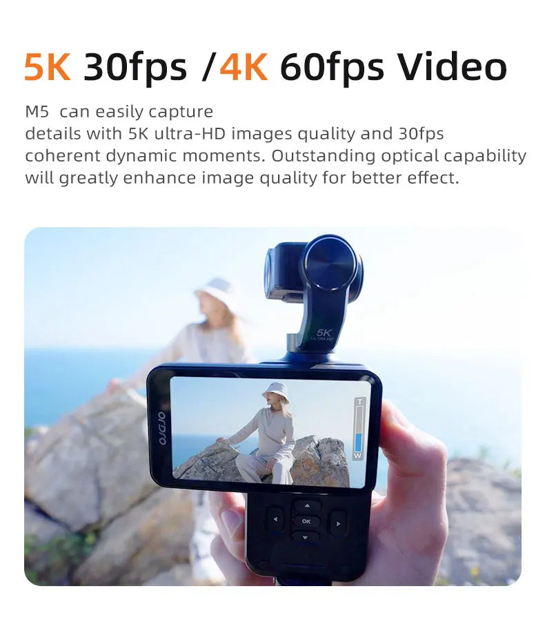 M5 Action Camera 4k Handheld Pocket Digital Camcorder