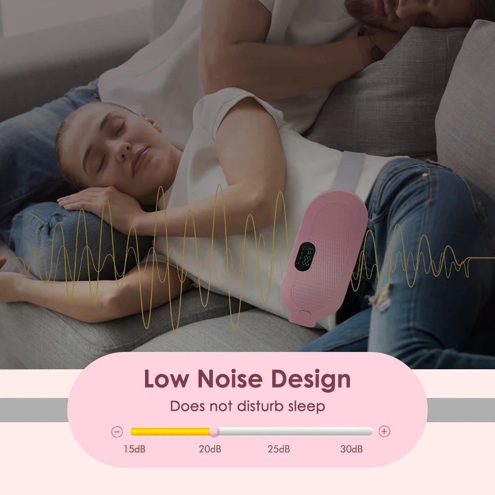 Electric Heating Pad Menstrual Cramp Massager Belt Women Period Care Hot Compress Device Vibration Abdominal Ulter Warmer Belt