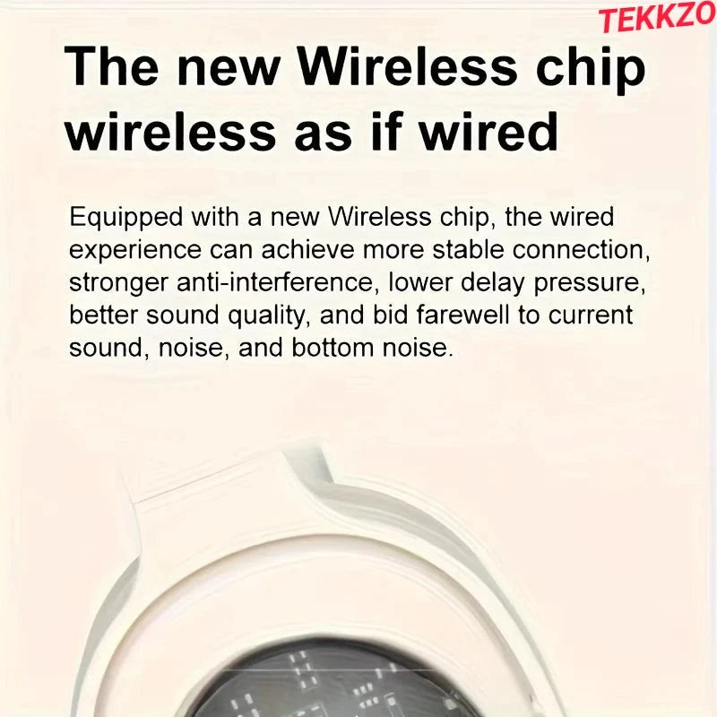 Advertisement for a new wireless chip offering stable connection and better sound quality