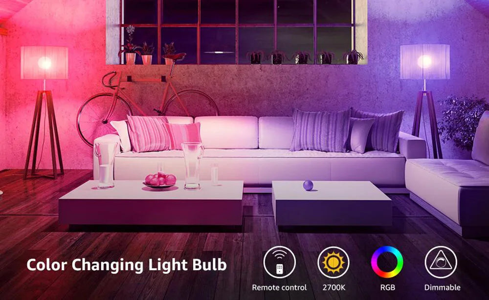 LED Light E27 RGB LED Bulb Light LED