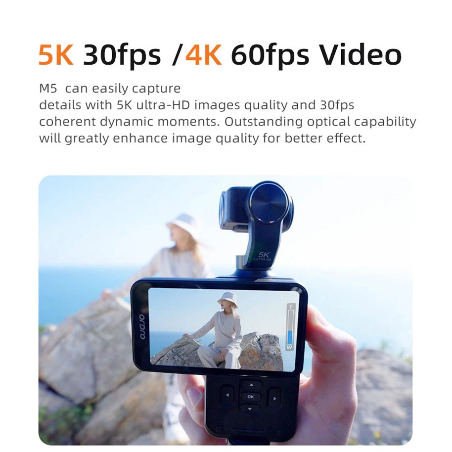M5 Action Camera 4k Handheld Pocket Digital Camcorder
