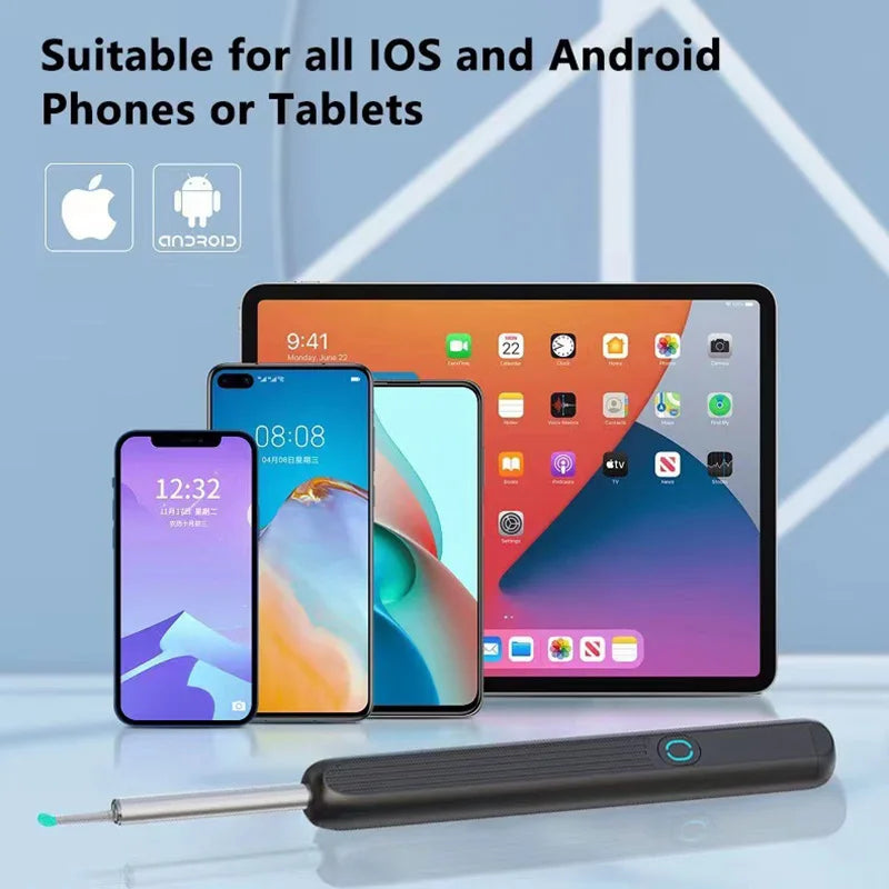 Wireless Smart Visual Ear Cleaner Otoscope Ear Wax Removal Tool With 1296P Camera Ear Endoscope Ear Tools Health Care Kit