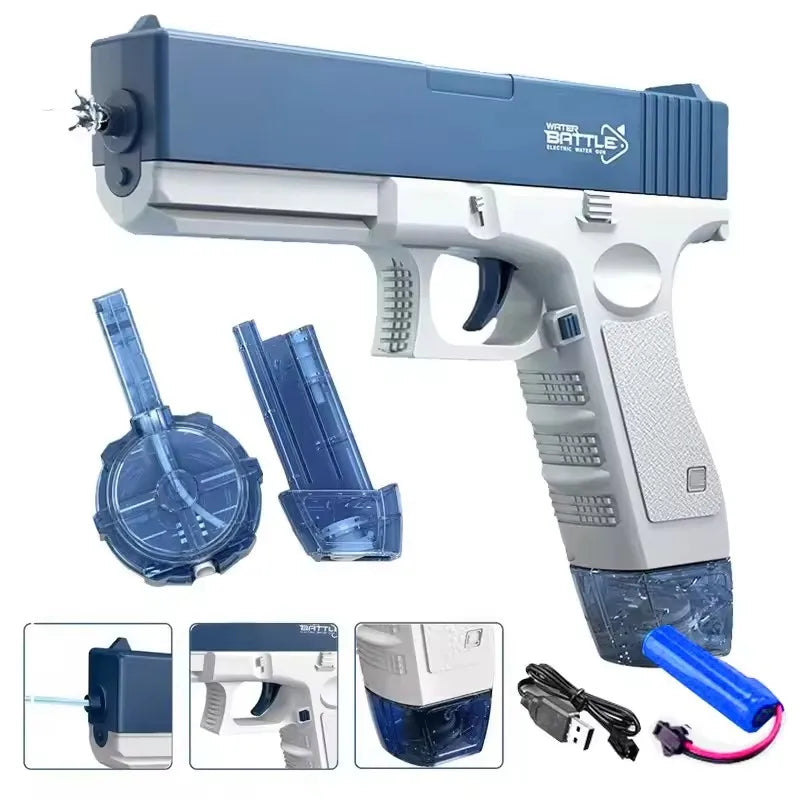 Electric Water Guns For Adults Powerful Squirt Automatic Water Suction Water Blasters Summer Outdoor Beach Toy For boys Kid Gift