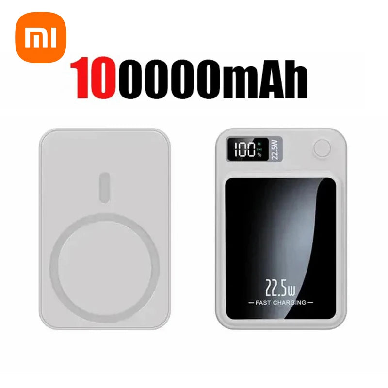 Xiaomi 200000mAh Power Bank Magnetic Wireless 22.5W Ultra Capacity Super Fast Charging Power Bank For Iphone16 Samsung 2025