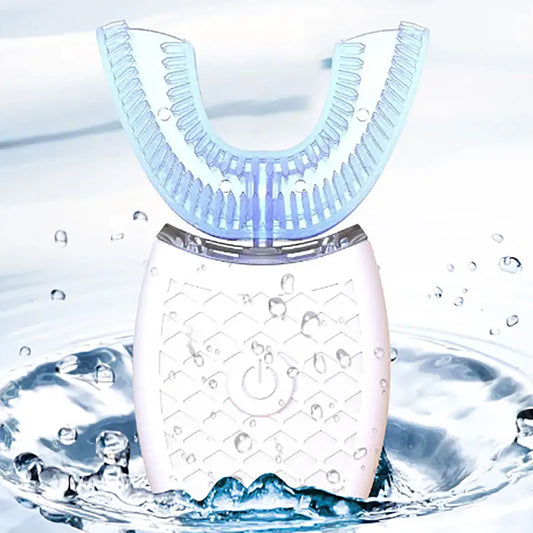 U-Type Toothbrush 360 Degrees Intelligent Silicon Head Sonic Electric Toothbrush Automatic USB Charge Waterproof Toothbrush