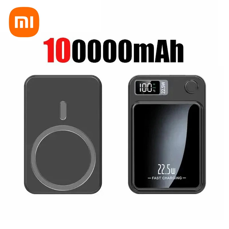 Xiaomi 200000mAh Power Bank Magnetic Wireless 22.5W Ultra Capacity Super Fast Charging Power Bank For Iphone16 Samsung 2025