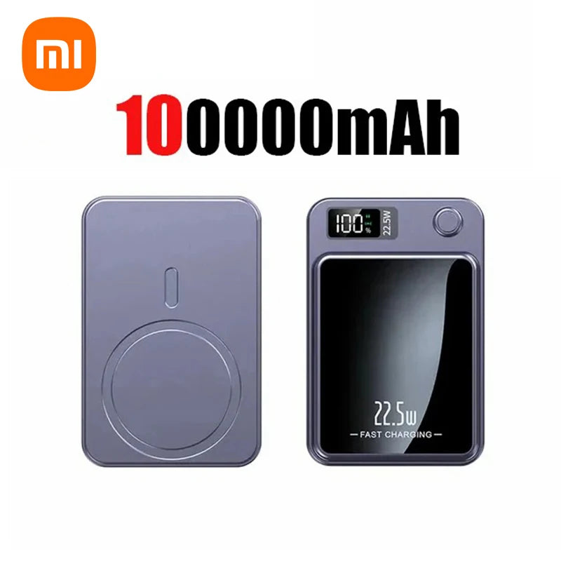 Xiaomi 200000mAh Power Bank Magnetic Wireless 22.5W Ultra Capacity Super Fast Charging Power Bank For Iphone16 Samsung 2025