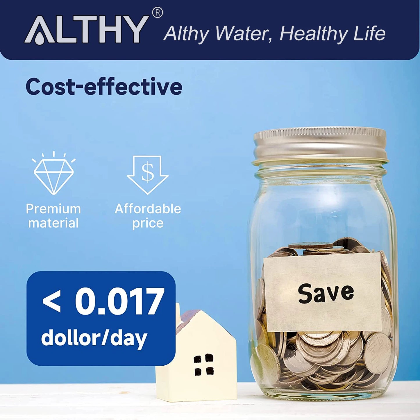 ALTHY Under Sink Drinking Water Filter Purifier