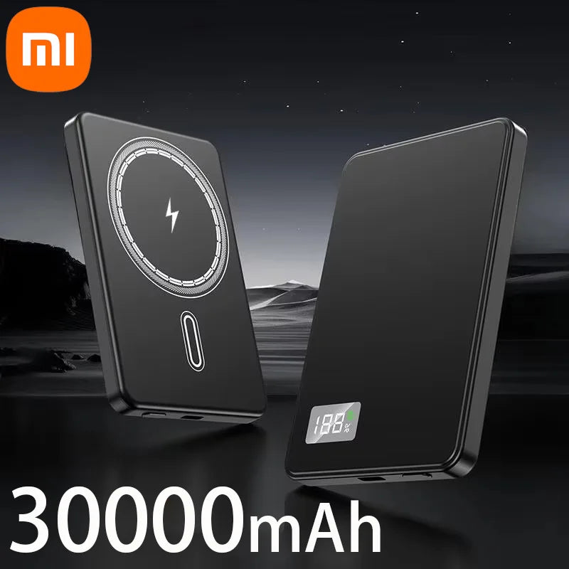 Xiaomi 50000mAh 3C Certification Thin Power Bank Ultra For MagSafe Magnetic Wireless Fast Charging Portable Battery Display