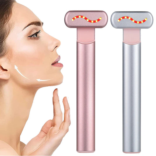 EMS Microcurrent Facial Wand - Red Light Skin Tightening.