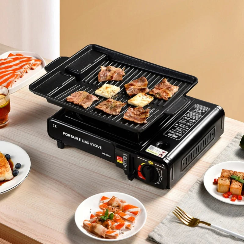 Dual-purpose portable outdoor cartridge stove, outdoor Cas stove, barbecue gas stove, gas stove for household use, gas stove