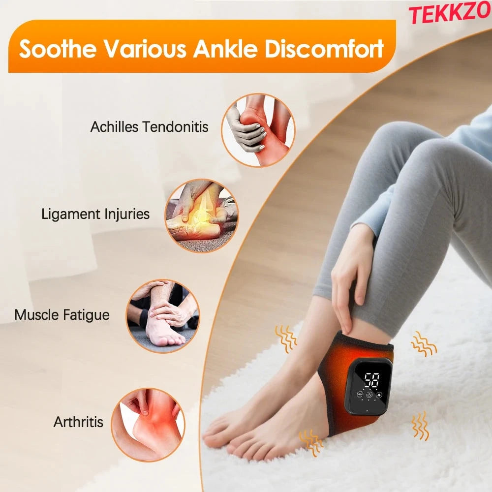 Ankle pain relief device worn on foot, soothing Achilles tendonitis, ligament injuries, muscle fatigue, arthritis