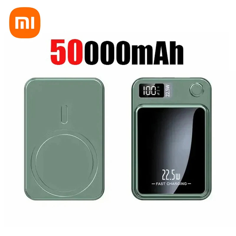 Xiaomi 200000mAh Power Bank Magnetic Wireless 22.5W Ultra Capacity Super Fast Charging Power Bank For Iphone16 Samsung 2025