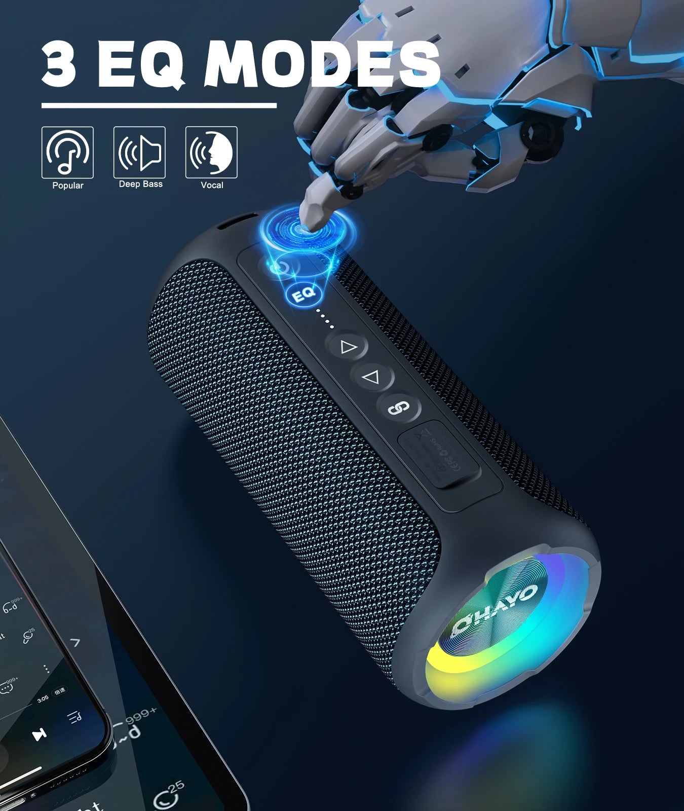 X8 Pro Bluetooth Speaker- 40W Stereo Sound And 30H Playtime.
