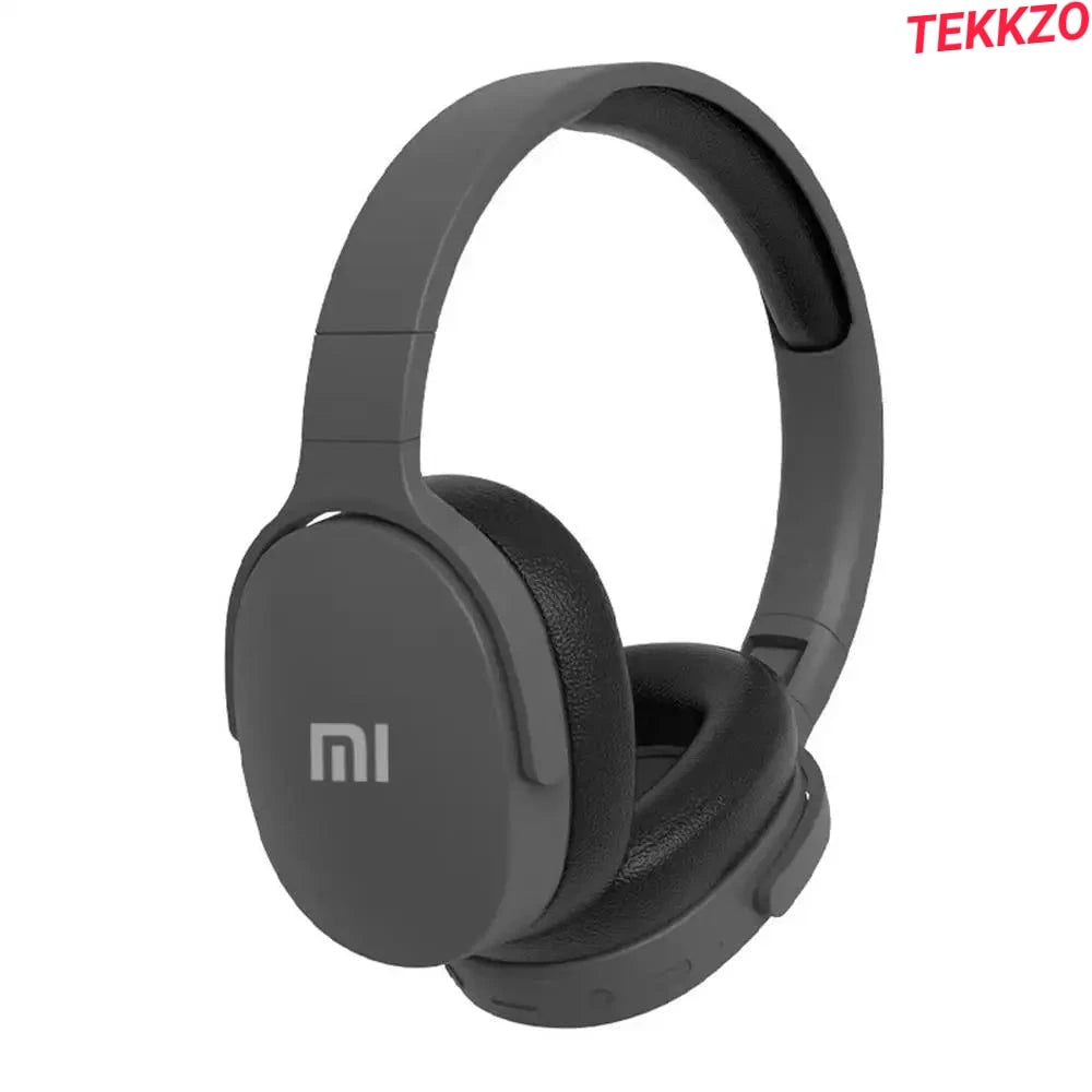 Black over-ear wireless headphones with cushioned ear pads and Xiaomi logo on ear cup