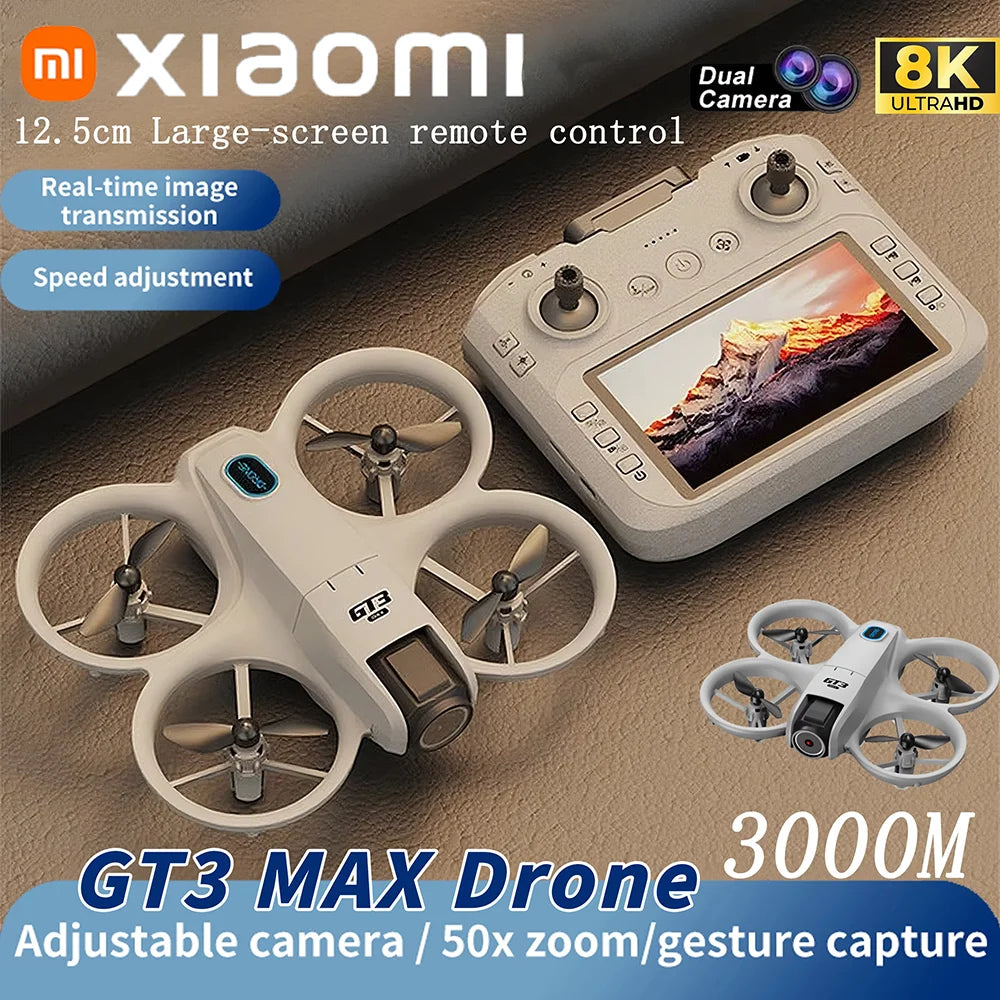 Xiaomi GT3 MAX Drone 5G 8K GPS Professional HD Aerial Photography Dynamic Light Remote Control Aircraft Optical Flow Quadcopter